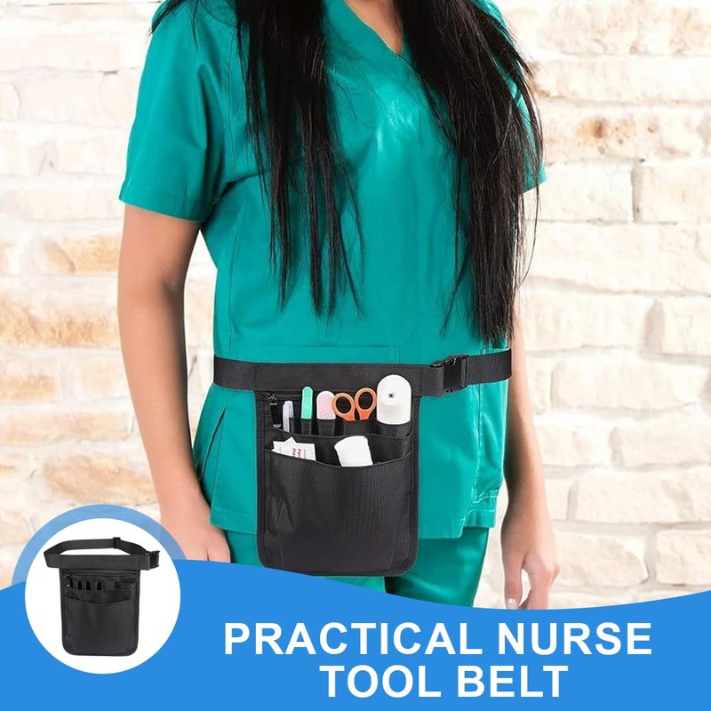 CPJJ Nurse Bag, Multifunctional Nurse Organiser, Adjustable Nurse Bag, for