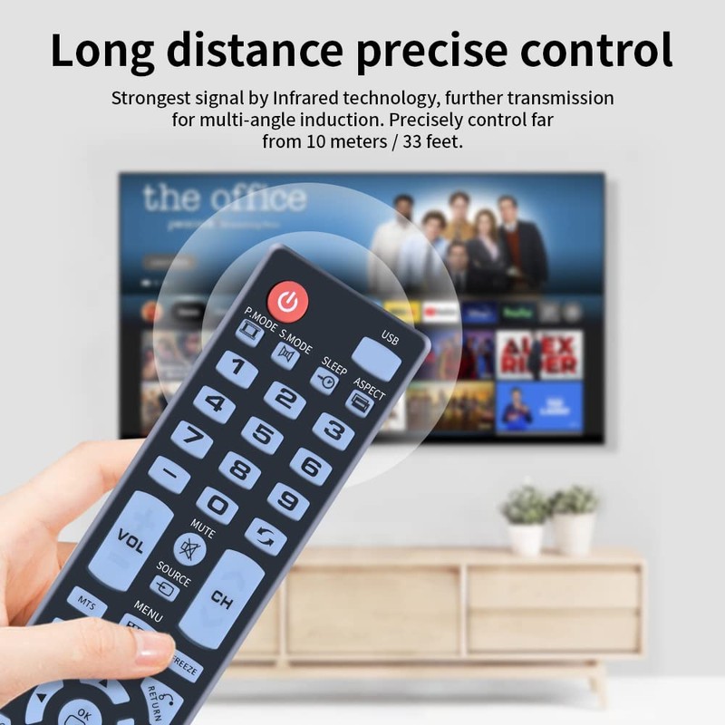 Universal Replacement Remote Control fit for Element TV ELEFW195 ELEFT222
