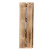 Set of 2 Shallow, Flamed Box Shelves with 3 Compartments