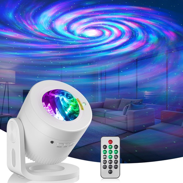 Feliigo LED Sternenhimmel Projektor, Fernbedienung Timer Polarlicht Lampe Bluetooth Nordlicht