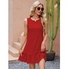 Naggoo Beach Dress for Women Sleeveless Short Dress Summer Outfits