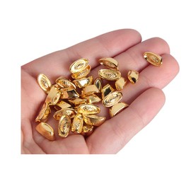 Wixine 30Pcs Gold Ingot Fengshui Lucky Yuanbao Ornament Decor for Fortune Wealth