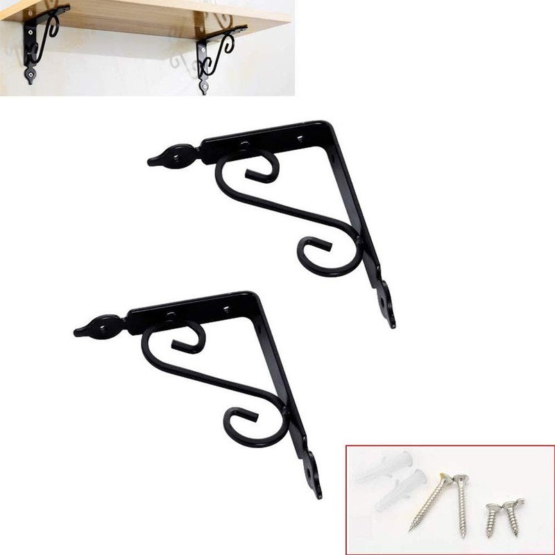 Youery 4-piece Shelf Brackets, Shelf Brackets, Heavy Duty Brackets, Shelf