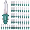 Mudder 50 Pcs Replacement Mini Light Bulbs Christmas Tree 2.5