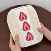 Cute Fashionable Plush Embroidered Strawberry, Pen Case, High School Students,