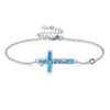 ONEFINITY Cross Bracelet 925 Sterling Silver Faith Bracelet for Women