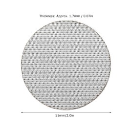Portafiltro de Café Puck Screen, 100μm 1.7mm Espresso Portafilter Inferior Mampara de Ducha, Reutilizable Puck Filter Pantalla de Contacto Accesorios de Café(51mm)