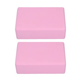 Pink Yoga Block, Foam 2 Pack Foam Travel Yoga Pilates Blocks Stability Non-Slip Blinds for Meditation Pilates Yoga Other Postpartum Care