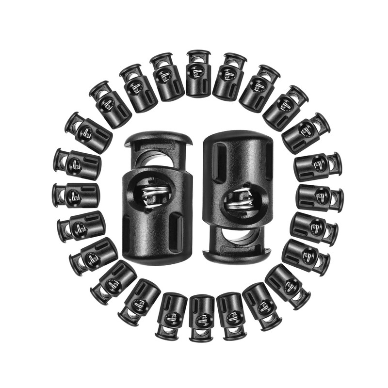 Trimming Shop Cord Lock Spring Loaded Single Hole Toggle Stopper