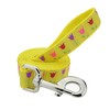 3 Dirty Dawgz Adjustable 1" Yellow Spring Tulips Dog Leash