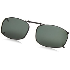 Solar Shield womens Solar Shield Clipon Rec 5 50 Sunglasses, Black, mm US