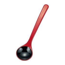 Fukui Craft 48161630 Ladle Spoon, 6.7 inches (17 cm), Vermilion Black Coating