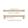 Asidrama 10 Pack 7 Inch(177mm) Champagne Bronze Cabinet Pulls Knurled