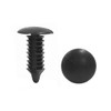 uxcell 20pcs Black Vehicle Car Plastic Rivets Trim Fastener Door