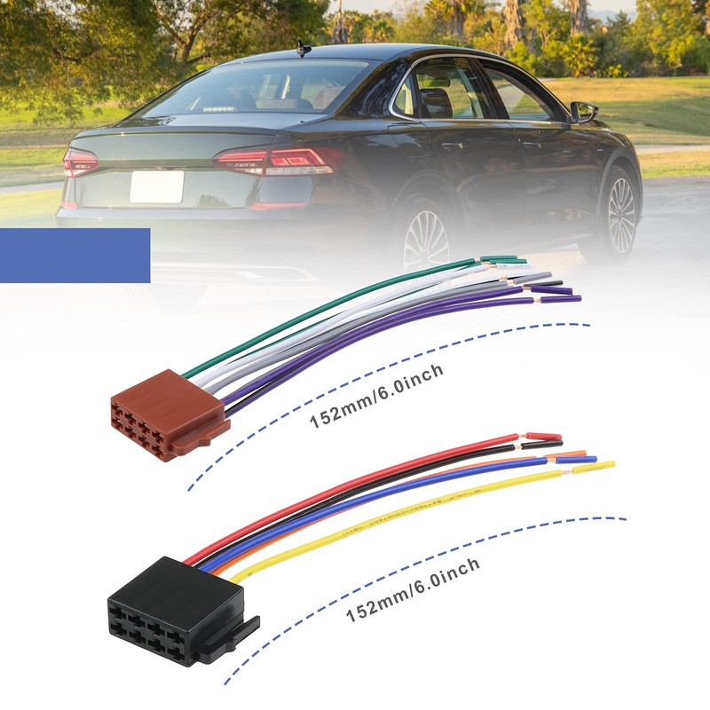 EMSea DIN ISO 16 Pin Electrical Loudspeaker Car Radio Adapter
