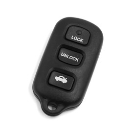 Motoforti Car Key Fob Remote Control Case, Keyless Entry Cover, for Lexus LS400 1995-1997, 4 Buttons, Plastic, Black