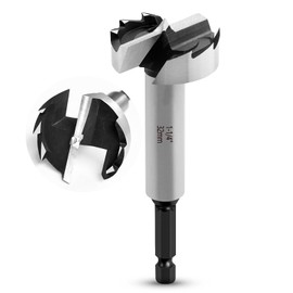 NICAVKIT 1-1/4 Inch Forstner Bit for Wood,1-1/4" Forstner Drill Bit for Woodworking, Wood Drill Bit Woodworking Hinge Cutter Tool for Wood Plywood Plastic