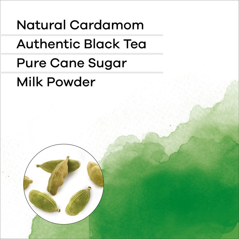 QuikTea Cardamom Instant Chai Tea Latte - 10 Count Single