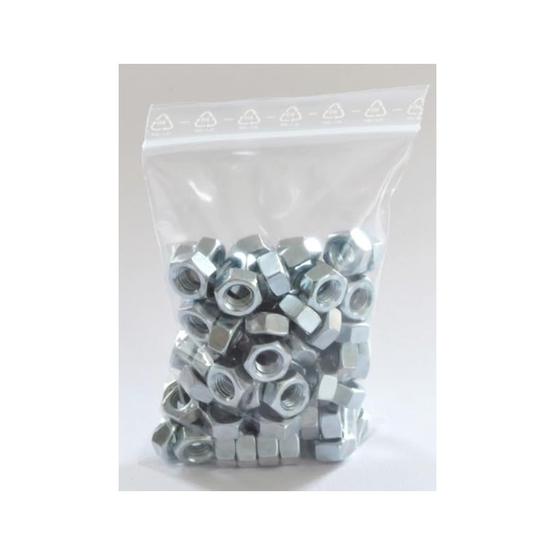 100 x 12cm x 17cm Plastic Food Safe Resealable Zip