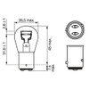 BOSCH 1987301015 P21/4W Bremsleuchten