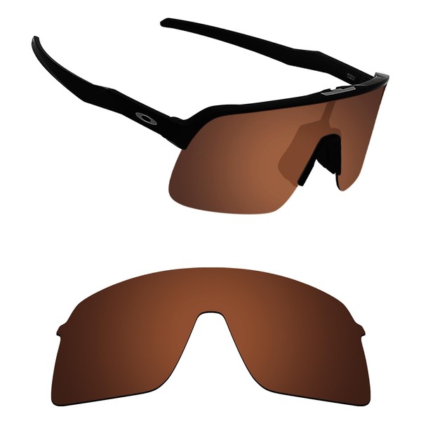 Alphax Dark Brown Polarized Replacement Lenses for Oakley Sutro Lite