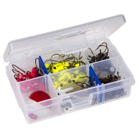 Flambeau Outdoors 1002 Tuff Tainer, Fishing Tackle Tray Box, Includes [2] Zerust Dividers, 6 Compartments
