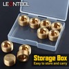 LEONTOOL NPT Male Pipe Plug Fitting Set 3/8" 10pcs Brass