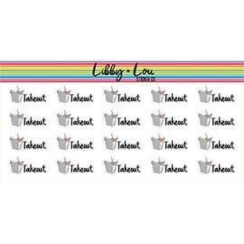 Takeout Planner Sticker | Libby and Lou Sticker Co