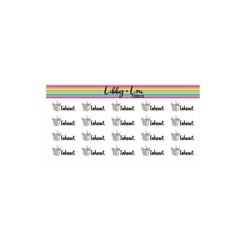 Takeout Planner Sticker | Libby and Lou Sticker Co