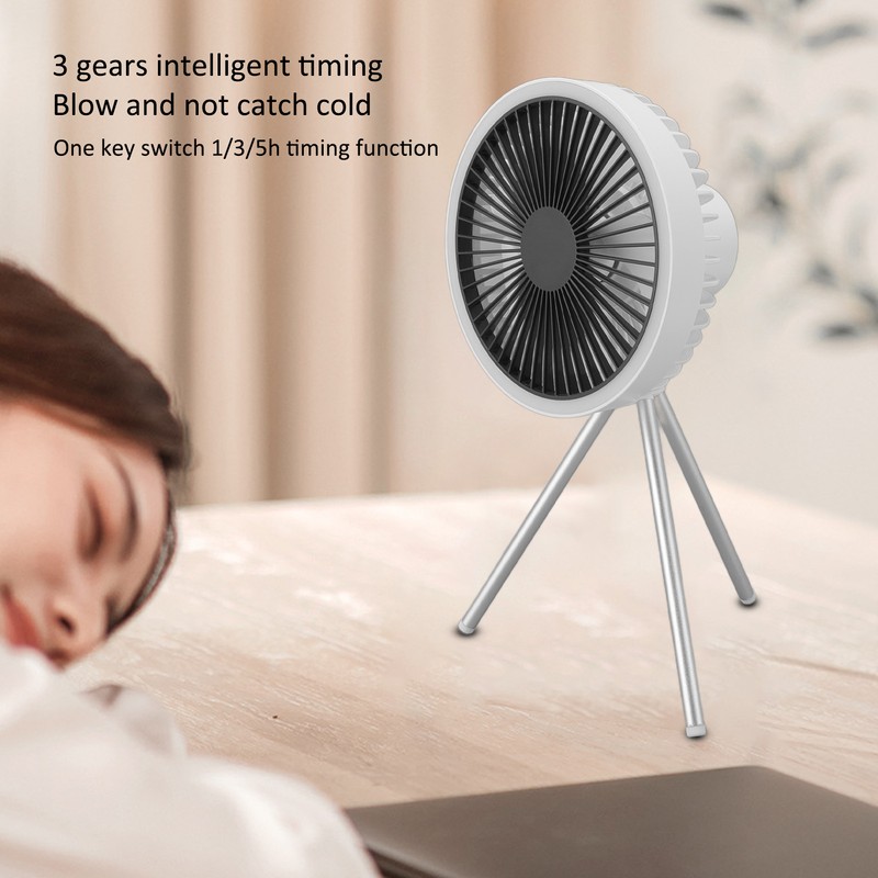 Tripod Fan 10000mAh 3 Gears Adjustable Timing Function Portable Desktop