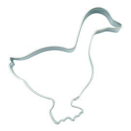 BekkiB 531834-Set of 4 "Chicken Farm" Cookie Cutters Goose, Chicken, Rooster, Turkey - Stainless Steel Cookie Cutters for Christmas, Birthdays and Much More