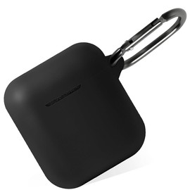 Geiomoo Silicone Case for Marshall Minor IV, Marshall Minor III, Protective Cover with Carabiner (Black)