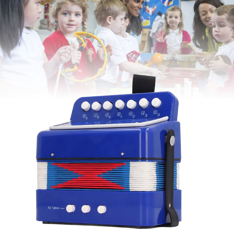 Button Accordion for Beginners 7 Keys Control 2 Bass Kids