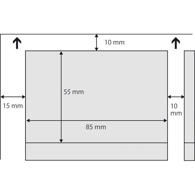 SIGEL LP800, 85x55 mm (A4), Business Cards, 3C, smooth cut