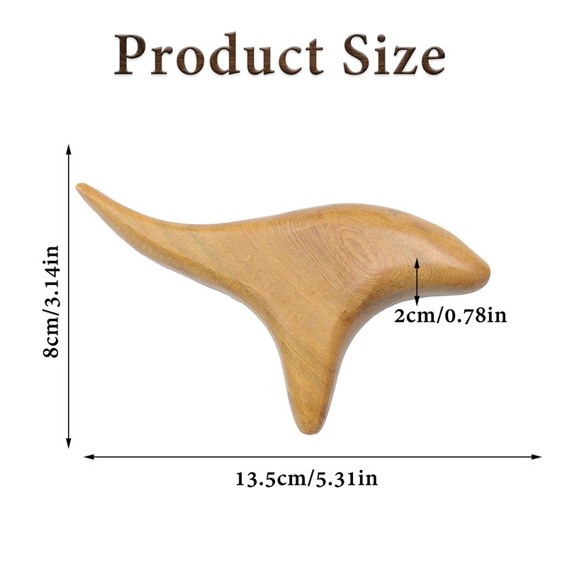 Wooden Massage Aid, Gua Sha Scratching Board Made of Wood,