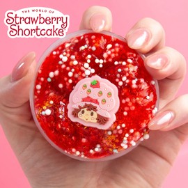Strawberry Shortcake SLIMYGLOOP Mix'ems, Glitter Slime for Kids, Strawberry Shortcake Toy Accessories, Cute Things for Girls, Party Favors for Kids 8-12