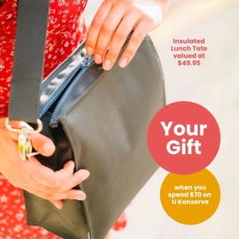 U Konserve YOUR GIFT - Insulated Lunch Tote when you spend $70 on U Konserve