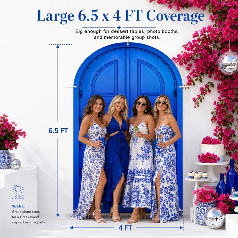Batiyeer 6.5x4 ft Dancing Queen Party Backdrop Dancing Queen Backdrop