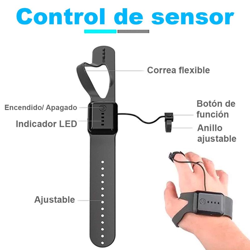 VAK Drone 1841 Control por Mano Elude OBSTACULOS Acrobacias