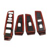 Crosselec Carbon Fiber Style Window Lift Switch Panel Cover Trim