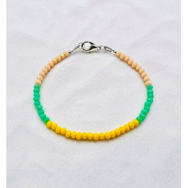 LKBEADS Unisex Multi Chalcedony Rondelle Shape Faceted Cut Link Chain Stacking 7 Inch Bracelet #Code (BRAC_CLA_043), Stone Sterling Silver Metal, Multi Chalcedony