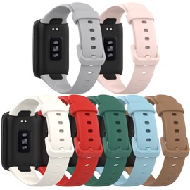 FitTurn 7pack Compatible with Xiaomi Mi Band 7 Pro Watch Bands, Replacement Soft Durable Colourful Silicone Watch Band Sports Strap Wristband for Mi Band 7 Pro Smartwatch Accessories