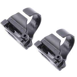 Stoooduo ダイビングゴーグルバックルシュノーケルクリップホルダー 2個セット 潜水呼吸管バックル スキューババックル 調整可能 ダイビングアクセサリー ブラック