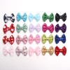 KISZU 3 Inch Glitter Hair Bows Clips, Sparkling Sequin Little