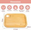 Mini Bamboo Cutting Board Set of 2 - Small Wooden