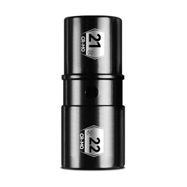 BLACKROBOT 1/2" Drive 21mm x 22mm Impact Lug Nut Socket, Thin Wall Socket Set, CR-MO, 6-Point, Electroplated Surface for Auto Repair