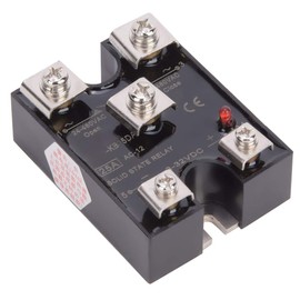 LJCM DC Solid State Relay - 3-32V DC Input, 24-480V AC Output, 25A, 1NO1NC, Silver Contact, Screw Mount, Automatic Operation