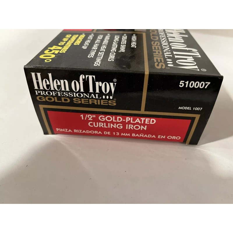 Helen Of Troy 1/2” Gold Plated Professional Series Curling Iron