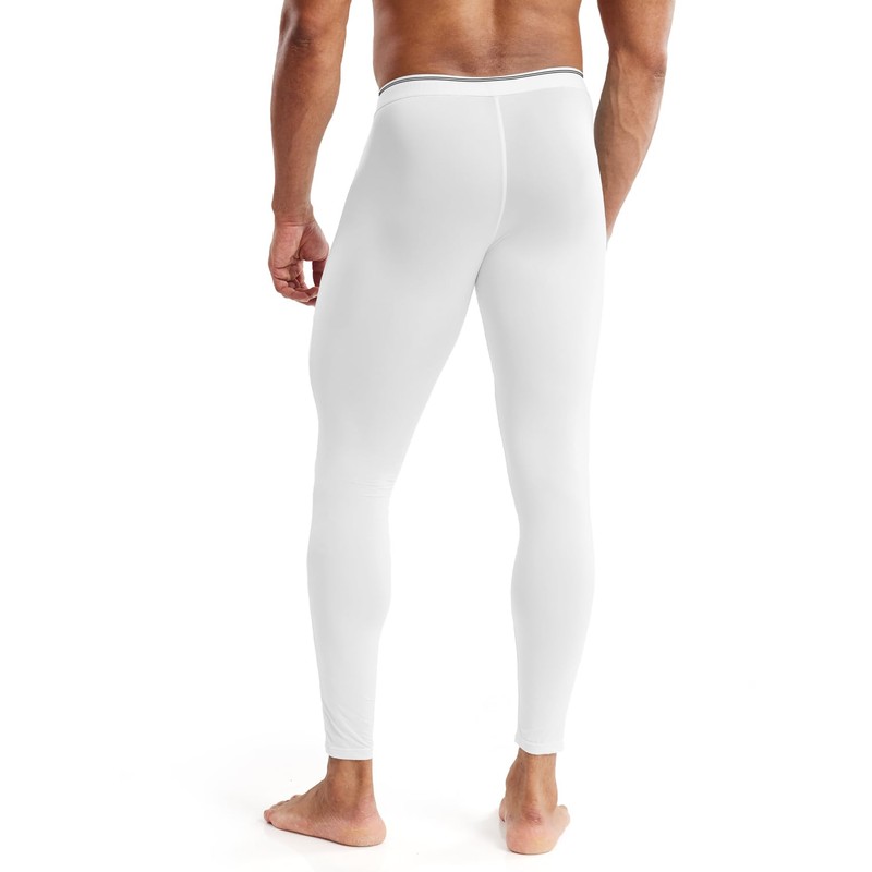 MIZOK Men’s See Through Mesh Compression Pants Ice Silk Yoga