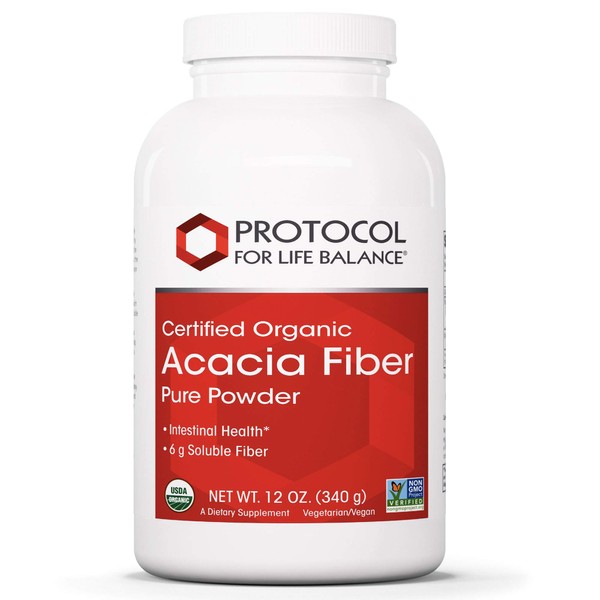 Protocol Acacia Powder - Prebiotic for Gut Health - 12 Oz